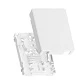 Корпус волоконно-оптической настенной розетки NIKOMAX ESSENTIAL NMF-WO2-BLANK-CP-WT