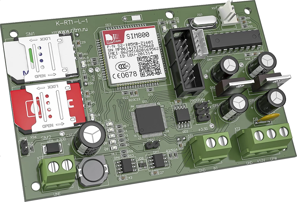 Панель охранная Ритм Контакт GSM-5-RT1 Light