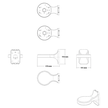 Кронштейн настенный AMATEK AV-BWD 1F