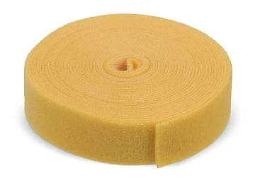 Лента (липучка) в рулоне, 25 мм, 5 м, желтая Cabeus ROL-5x25-YL (9383c)