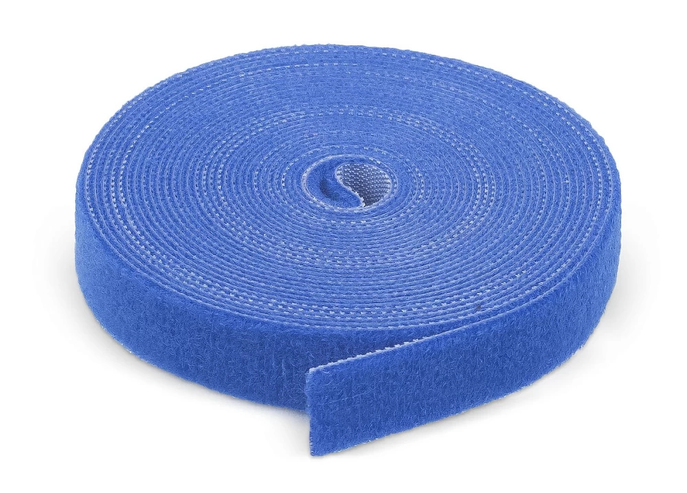 Лента (липучка) в рулоне, 16 мм, 5 м, синяя Cabeus ROL-5x16-BL (9377c)