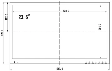 Монитор 236" AMATEK APV-M24PF