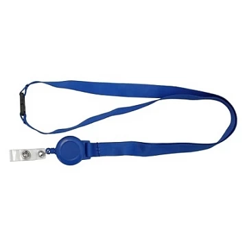 Ремешок с пряжкой и ретрактором синий Smartec ST-AC203LR-BL