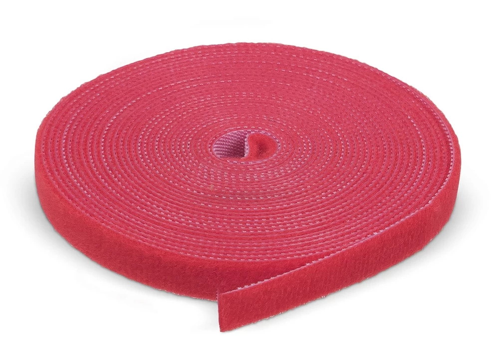 Лента (липучка) в рулоне, 9 мм, 5 м, красная Cabeus ROL-5x9-RD (9375c)