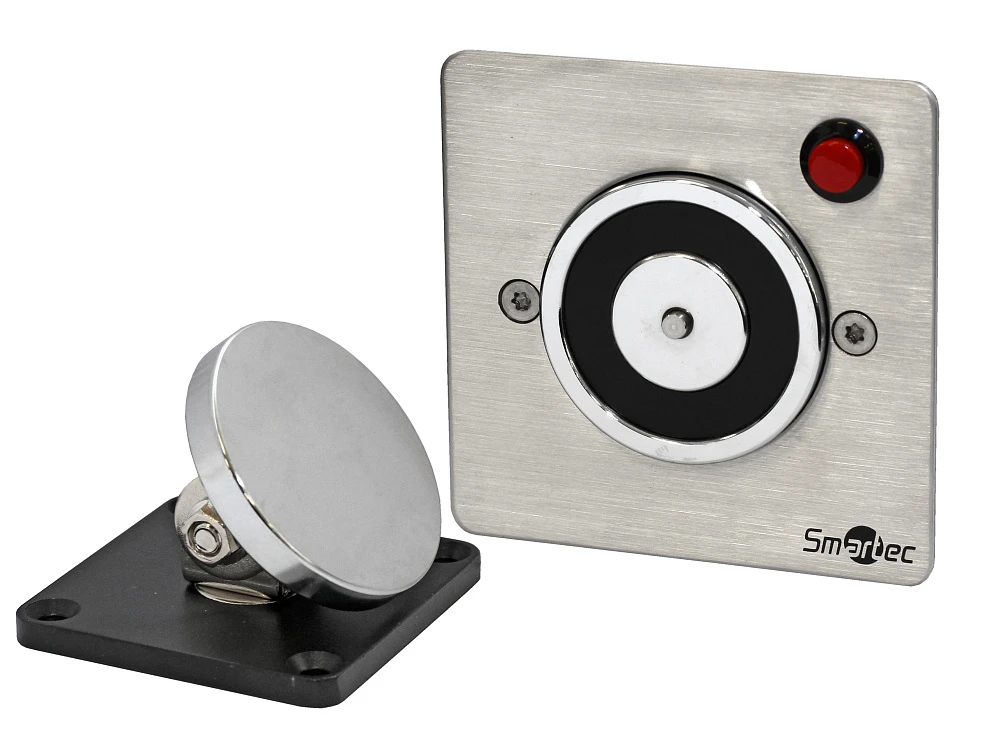 Электромагнитный фиксактор дверей, усилие 50 кг Smartec ST-DH603U