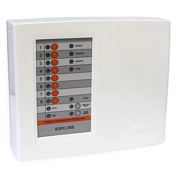 Прибор приемно-контрольный ВЭРС-ПК 8П версия 3.2