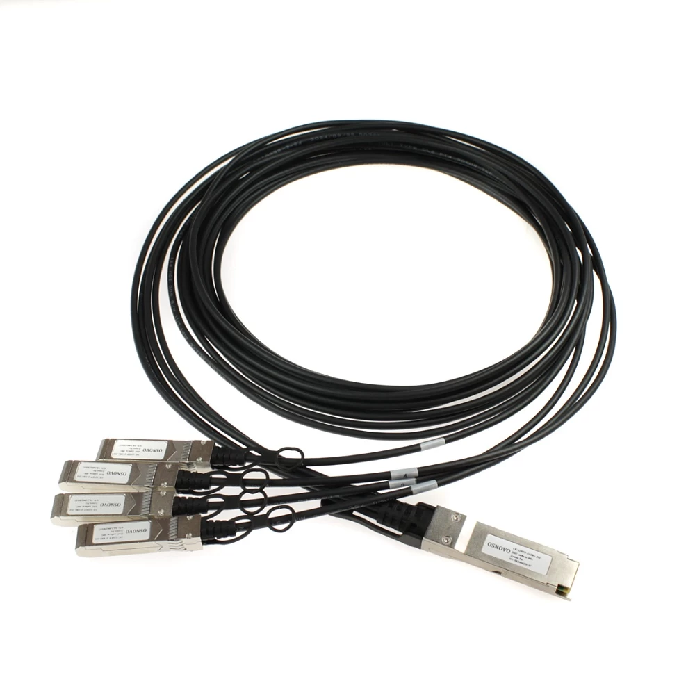 Объединительный DAC кабель OSNOVO OC-QSFP-4x10G-3M