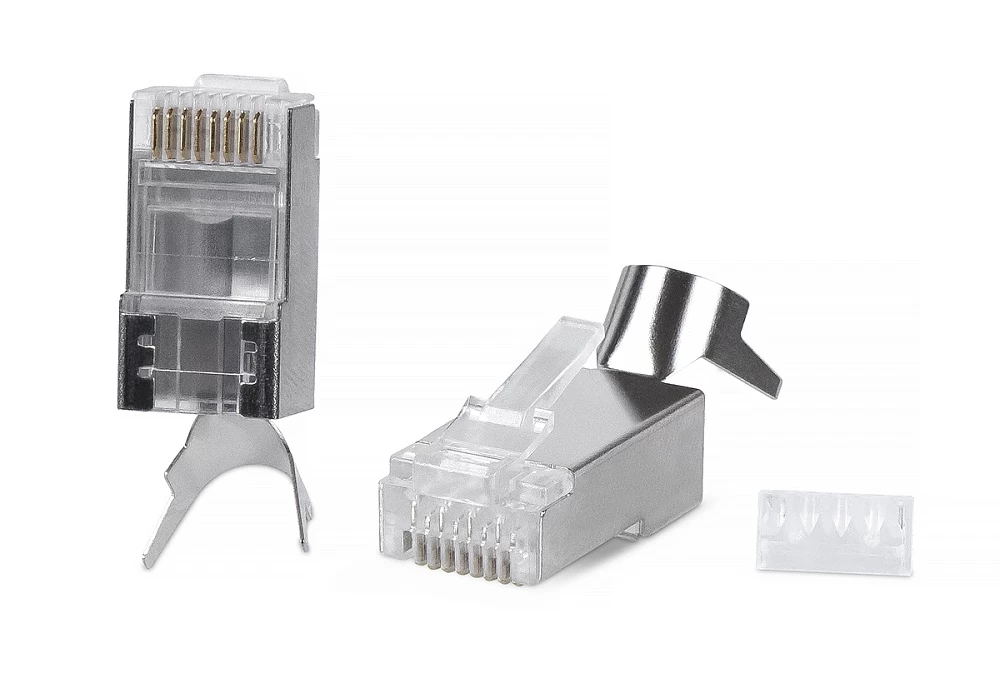 Разъем RJ-45(8P8C) под витую пару Cabeus 8P8C-SH-C6(1.35)-TWP (9543c)