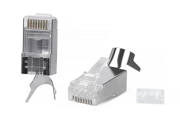 Разъем RJ-45(8P8C) под витую пару Cabeus 8P8C-SH-C6(1.35)-TWP (9543c)