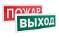 Оповещатель световой радиоканальный Болид С2000Р-ОСТ исп.10 (Человек вправо-вниз)