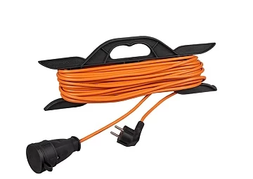 Удлинитель ПВС 3500 Вт на рамке 20м (С/з) Cabeus EC-F-3.5-G-20 (11799c)