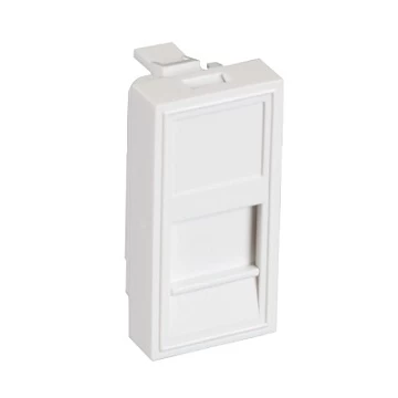 Вставка типа Mosaic 22,5x45мм, 1 порт NETLAN EC-IMH-1-WT-10