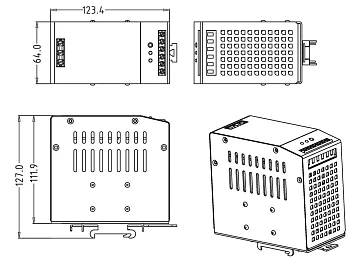 Источник бесперебойного питания, On-line AMATEK AP-DU48/3DIN