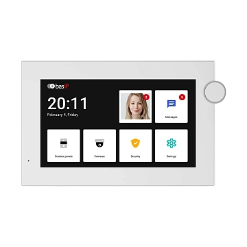 Монитор IP видеодомофона BAS-IP AZ-07L WHITE