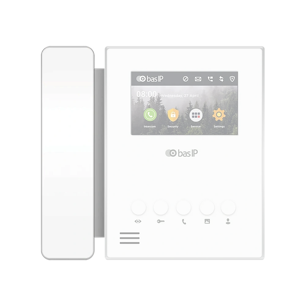 Аудиотрубка, подключается к домофону AU-04L BAS-IP SP-AU WHITE