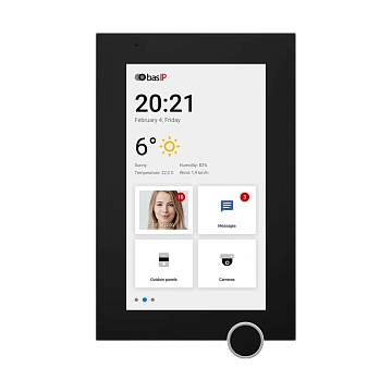 Монитор IP видеодомофона BAS-IP AZ-07L BLACK
