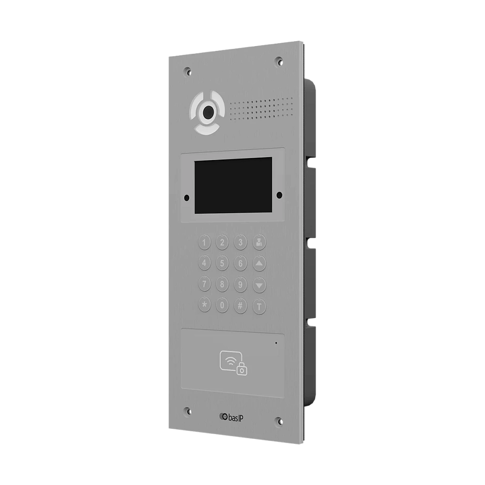 Вызывная IP видеопанель многоабонентская BAS-IP AA-07FBV SILVER