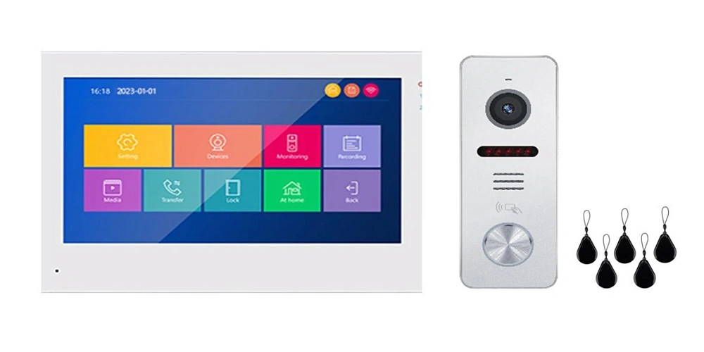 Комплект IP видеодомофона WARTE-X-07-09 PR