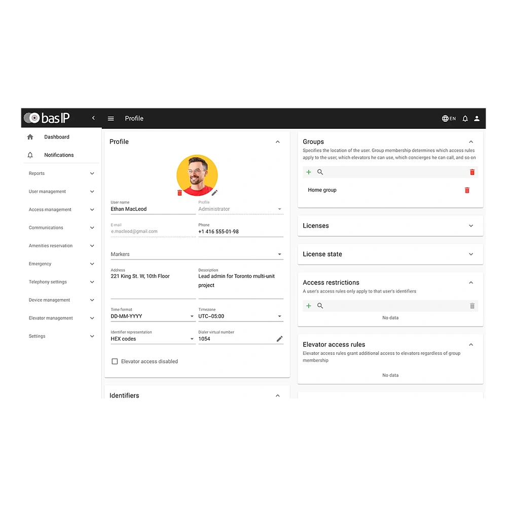 Программное обеспечение BAS-IP Link BASIC